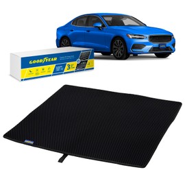 Goodyear Custom Fit Cargo Mat Liner for Volvo S60 2019-2025 - Heavy Duty Trunk Liner, Diamond Shape, Luggage with Waterproof, Liquid & Dirt Trapping Technology - Anti-Slip Cargo Liner - GY006340