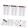 Mikinona False Eyebrow Stickers Makeup Tool 3 Pack Instant Natural