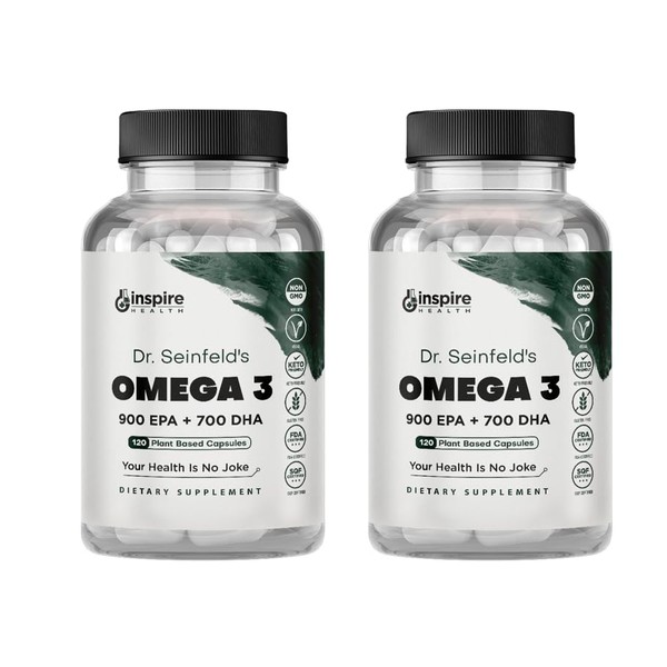 GINSPIRE NUTRITION El mejor suplemento vegano Omega 3 120 cpsulas