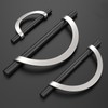 Alzassbg 6 Pack Matt Black and Nickel Cabinet Pulls, 3-3/4