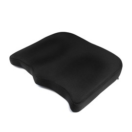 IKSTAR Memory Foam Cushion, Office Chair, Car, Home Use, Gift, RoHS Standards Compliant, Sitting Comfort, Washable, Breathable, Seat Cushion, Black