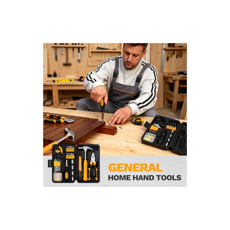 DEKOPRO 94 Piece Tool Set Household DIY Tool Kit for