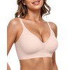 Vertvie Wireless Bras for Women Full Coverage Push Up Bra