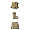 Bolso Lona Hombre Casual Viaje Compras Hombro Cruzada Multiuso (Khaki)