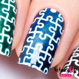 Whats Up Nails Puzzle Stencils for Nails, Autism Month Nail Stickers, Nail Art, Nail Vinyls