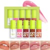 EONFAVE Lip gloss set, 5 pieces lip oil set, nourishing
