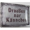 Tin Sign 20 x 30 cm Curved Outside Only Jug