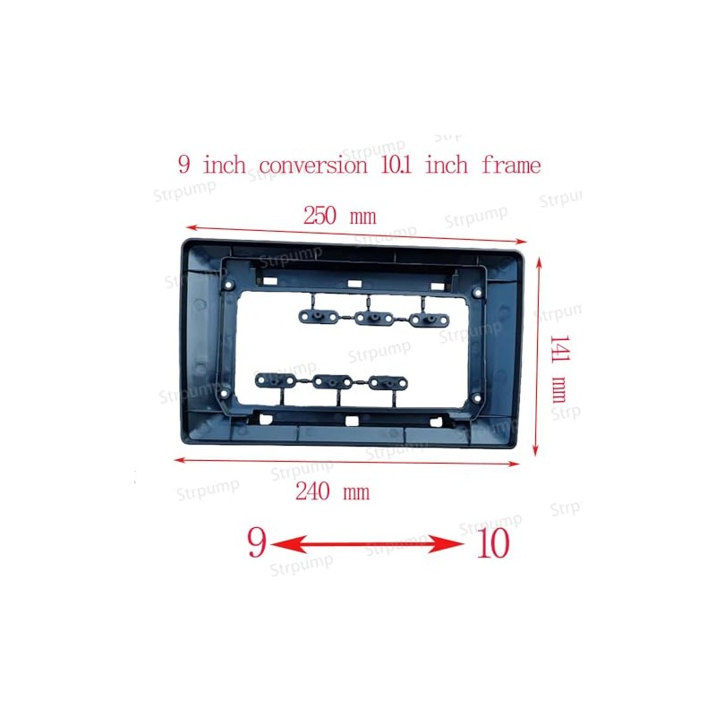 9'' to 10.1'' Inch Universal Car Radio Stereo Fascia Frame