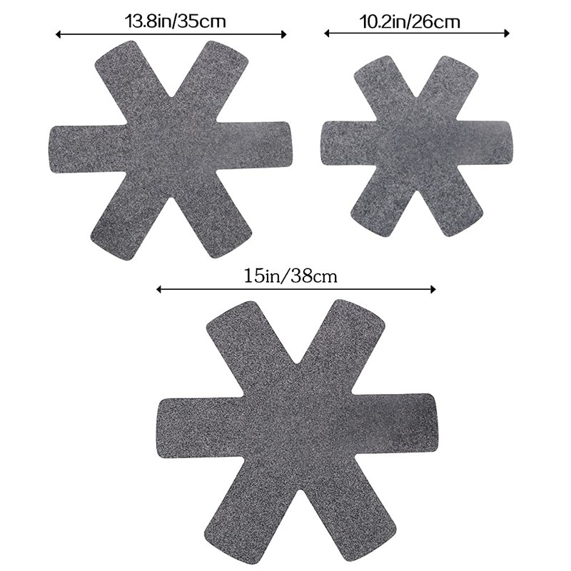 BOYAN Pot and Pan Protectors, Set of 12 and 3