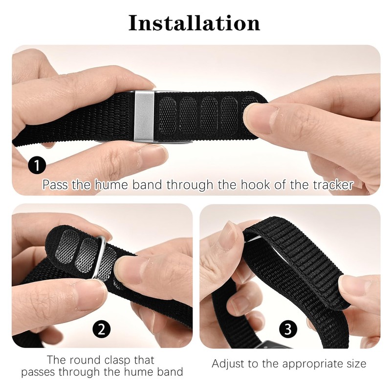 Oanux 5 Pack Nylon Loop Wristband Compatible with Hume Band
