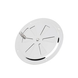 VOBOR Ventilation Grille Lockable Stainless Steel Ventilation Rosette Round Quality Gill Plate Double Pack for Smoker, Boat, Camper, House