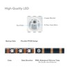 BTF-LIGHTING IP68 Waterproof Outdoor WS2815(Upgraded WS2812B) RGB LED Strip Individually