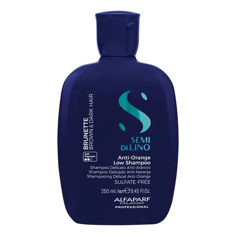 Shampoo Alfaparf Semi Di Lino Brunette Anti-orange X 250ml.