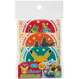 Skater LBL1-A Rice Ball Wrap, Rice Ball Film, Pokémon, 18 Sheets