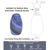 GO&SO Ocean-Blue Gradient Glass Art Lamp Shade -2 Pack Hand-Blown