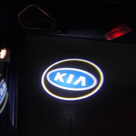 2Pcs Car Door Lights Projector Ghost Shadow Lights, Laser Welcome Lamp Light Compatible with Chevy Silverado 1500 GMC Sierra 1500 Ram 1500:_For Kia-2pcs