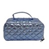 lemonbella Medium Glamzip Quilted Travel Cosmetic Bag Spacious Makeup Organizer