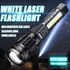 Unbranded Rechargeable LED Flashlight Torch Outdoor Lighting Flashlight Warning Work
