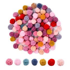 suchkawe 100 Pcs 12 mm Pom Poms Craft Pompoms Colorful Pompom Fluffy Plush Balls Pom Pom Balls Fluffy Pom Poms Pompons for Jewelry DIY Home Decorations Art Craft Projects