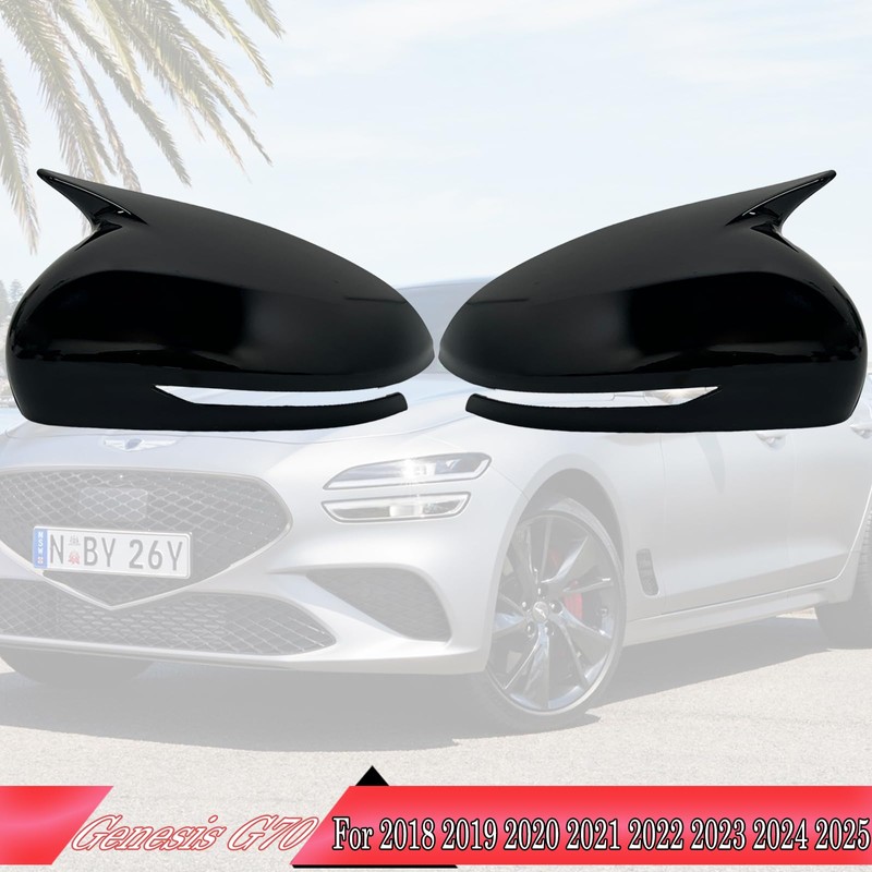 MUXEE Side Mirror Cover,for Genesis G70 2018 2019 2020 2021