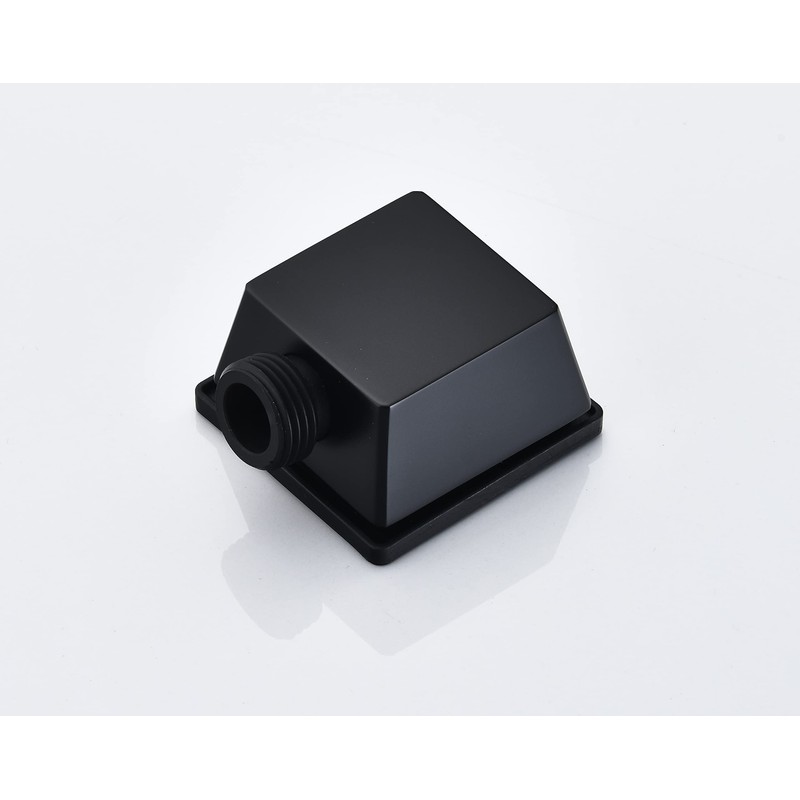 Square Wall Elbow for Hand Held Shower, Matte Black
