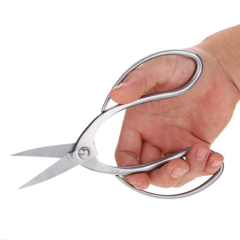 190mm Stainless Steel Garden Bonsai Scissors Shear Root Branch Trimming