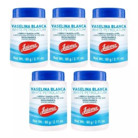 Jaloma Vaselina Blanca Puro Petrolato 60 G Pack 5