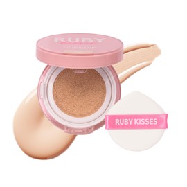 Ruby Kisses Base De Maquillaje En Cojín, Maquillaje Coreano De Cobertura Total, Ligera Y Duradera, Acabado Natural Y Luminoso Que Dura Todo El Día... 
