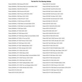 Tusk Belt Change Tool Kit For POLARIS GENERAL XP 4 1000 Ultimate 2023-2024