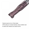 sourcing map Square Nose End Mill, 8mm Tip Dia Solid