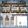 A ABSOPRO 10pcs Stainless Steel Exhaust Manifold Bolt Stud Hardware