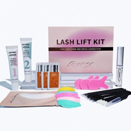 Lomansa Eyelash Lift Kit for Lash Perm Natural Lash Curling Lifting, with Detailed Instruction Lash Lift Kit Complete Set for Women, Beginners, Salon Use