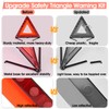DEDC Car Safety Triangle Warning Kit, Set of 3 Roadside