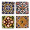 Studio Vertu Spanish Tiles Tumbled Marble Coasters, Set of 4