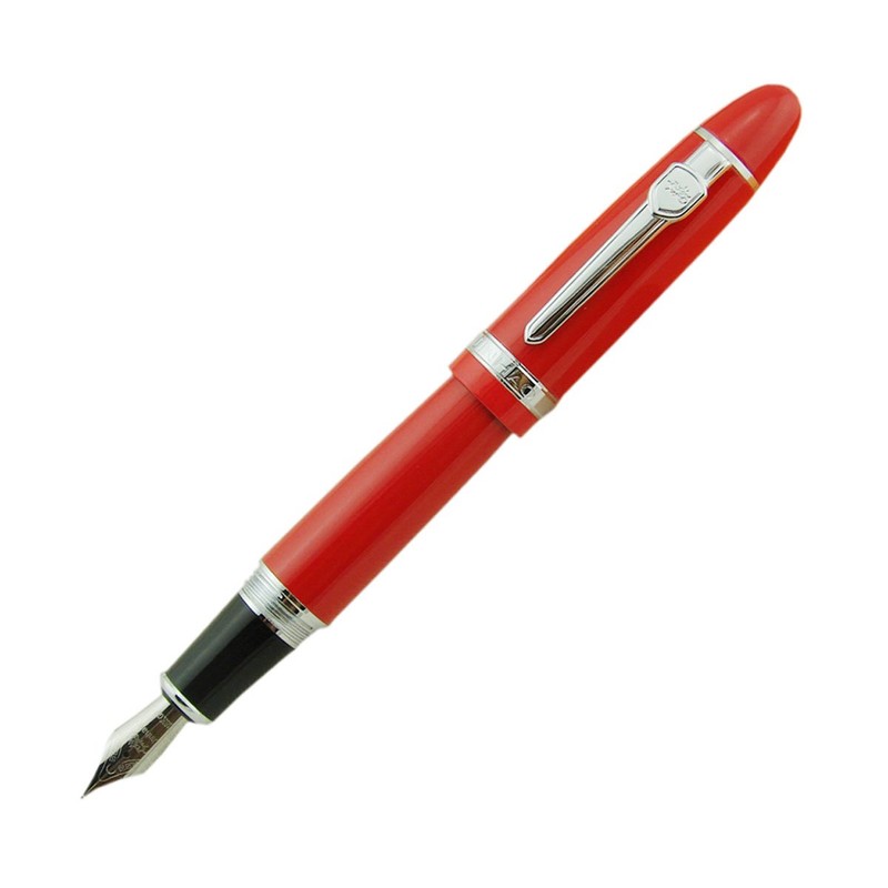 Jinhao 159 - Pluma estilográfica roja con convertidor de tinta