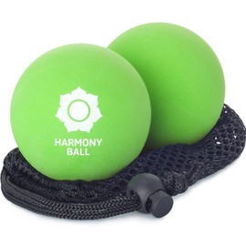 Fascia Balls in Net Set of 2 Natural Rubber – 2 x Fascia Balls Soft Each 6.3 cm Diameter – Suitable for Fascia Training, Yoga & Massage