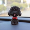 Asamio Resin Car Wobble Doll Cute Dog Ornaments Shaking Head