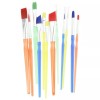 Apple Barrel 44349E 12-Piece Assorted Multicolor Easy Grip Paint Brush
