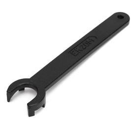 Collet Chuck Wrench, Llave de tuerca de sujeción CNC de acero con alto contenido de carbono M para tuerca ER Llave de tipo M La alta dureza ahorra esfuerzo durante el uso(ER20-UM)