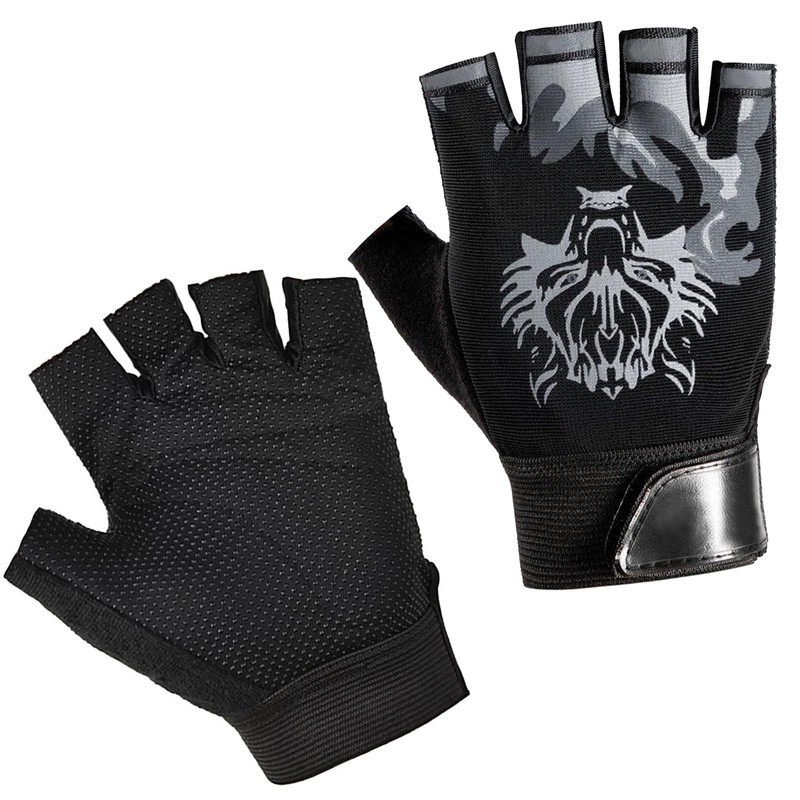 CubePlug Kids Boy Girl Cycling Climing Half Finger Gloves for