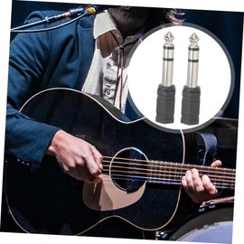 SAFIGLE 2pcs Audio Adapter Mic Connector for Guitars Stereo Headphones and Audio Devices Pe Material Easy to Clean and Maintain