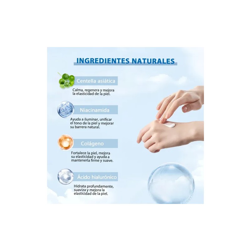 Kit Facial Weud Antiarrugas Hidratante Reparar Crema Sérum