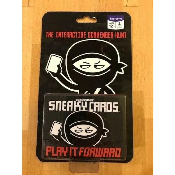 Sneaky Cards the interactive scavenger hunt Play it forward Gamewright