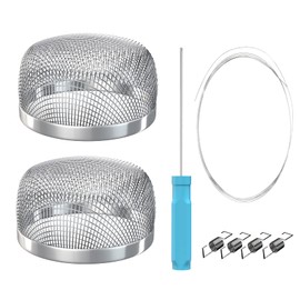 BougeRV RV Furnace Vent Screen,RV Trailer Water Heater Cover Stainless Steel Circle Mesh Screen RV Accessories RV Parts 2 Packs…
