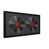 Creative Picture Frames 16x30-inch Double Vinyl LP Frame with Black
