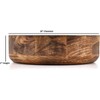 ARAMBH Whitewash & Burnt Mango Wood Fruit Bowl – Handmade