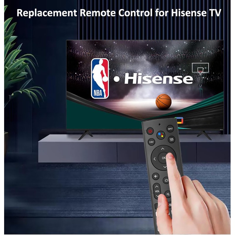 New Remote Control Replacement for Hisense TV (ERF3A90), Fit for