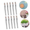 SOESFOUFU 20pcs Multi-function Lip Brush with Cover Man-made Fiber Applicators