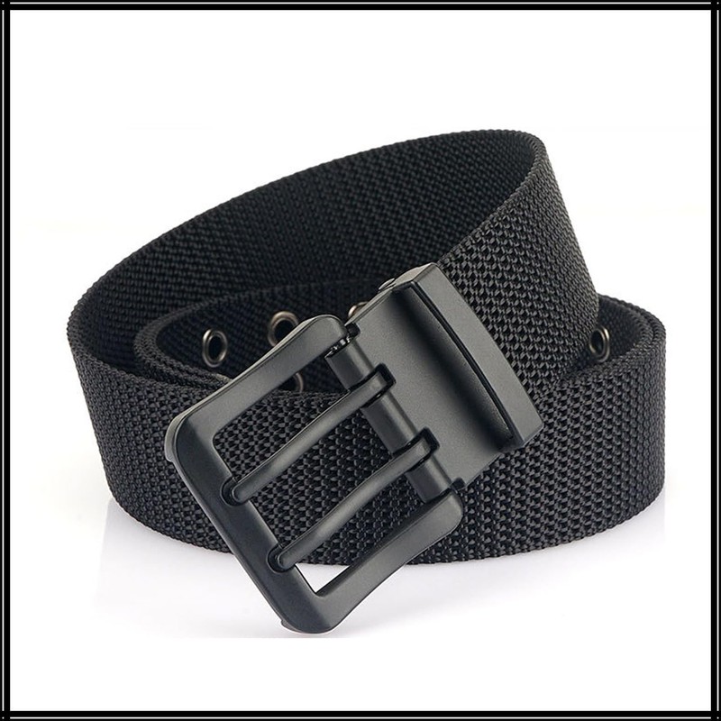 White Fang BT895 Men's Belt, Double Pin Buckle, Casual, Fashion,