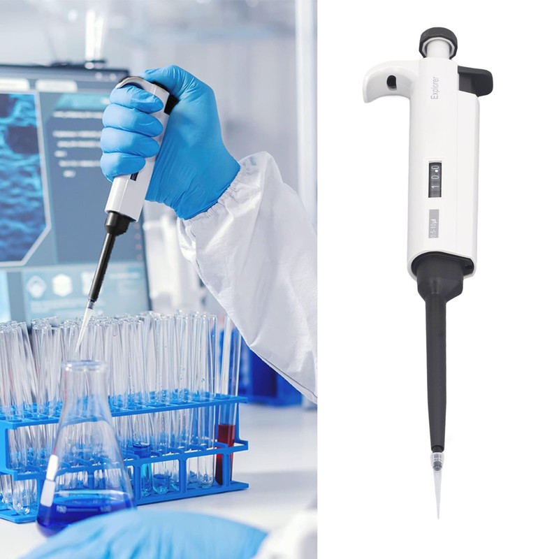 0.5 to 10ul Micropipette High Accuracy Manual Single Channel Adjustable